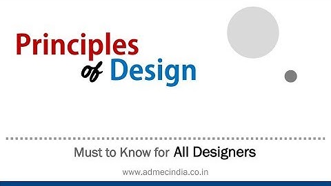Design Principles for All Designers by Ravi Sir | ADMEC Multimedia Institute