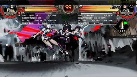 Skullgirls - 1 reset, 3 characters
