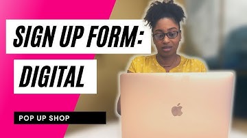 HOW TO CREATE A SIGN UP FORM + QR CODE FOR YOUR POP UP SHOP| DIGITAL PRODUCT| Jamequa Stephens