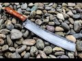 Forging A San Mai Parang Camp Knife Chopper, Start To Finish Bladesmithing and Knifemaking