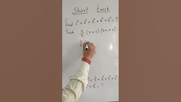 Sum of square of consecutive natural numbers trick #shortvideo #shorts