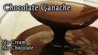 Chocolate Ganache Recipe |Chocolate ganache with cocoa powder| Chocolate Sauce| cocoa powder recipes