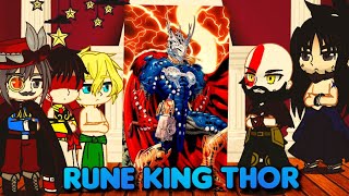 (Kratos + Humanos) Reagindo Ao Rune King Thor História Da Versão Mais Forte Do Thor