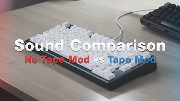 Keyboard Tape Mod - Before & After Sound Test