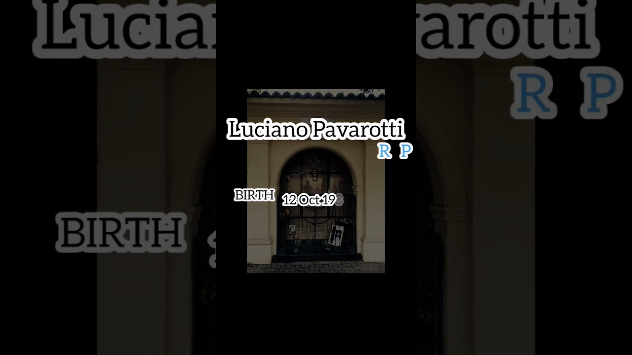  Visit To A Grave Luciano Pavarotti Famous Memorial Gravestones Rip
