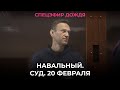 Навальный. Суд. 20 февраля / Спецэфир Дождя