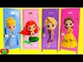 Princess Classic Opens Back to School Lockers Surprises Rapunzel, Ariel, and Cinderella