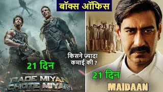 Bade Miyan Chote Miyan Box Office Collection day 21, maidaan box office collection, akshay, ajay