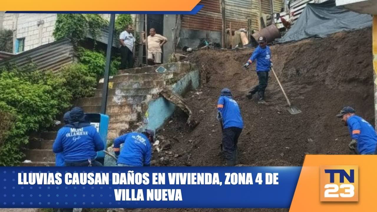 Lluvias causan daños en vivienda, zona 4 de Villa Nueva - YouTube