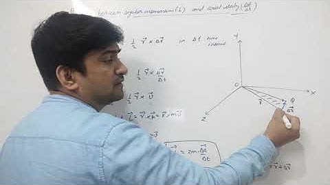 Class XI PHYSICS : Relation between angular momentum and areal velocity