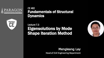 Eigensolutions by Mode Shape Iteration Method