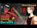 The Spike Volleyball 3x3. OASIS (Berserk mode) vs Nishikawa. I