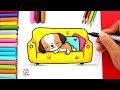 Aprender a dibujar un PERRITO KAWAII durmiendo sobre un SOFÁ | Dibujos de Perritos