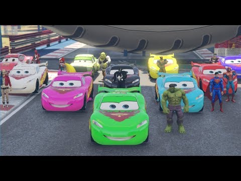 Mcqueen Cars (Episode #12) Fabulous Lightning McQueen \u0026 Friends Spiderman Cartoon @Chakotv