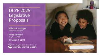 DCYF 2025 Agency Request Legislation and Decision Packages Webinar