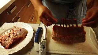 Reverse Searing Lamb Racks Tutorial