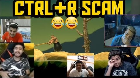 Getting over it scam(CTRL+R)with streamers!reacton😂of scout,Regaltos,mavi,K18,Jonathan,lolzz,funny😂