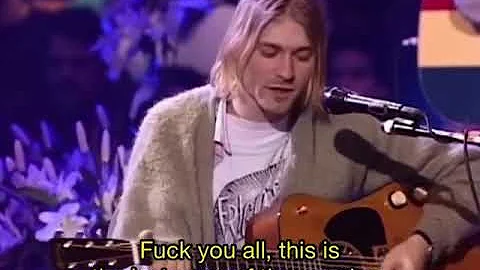 “Fuck you all, this is the last song of the evening” Kurt Cobain (with subtitles)