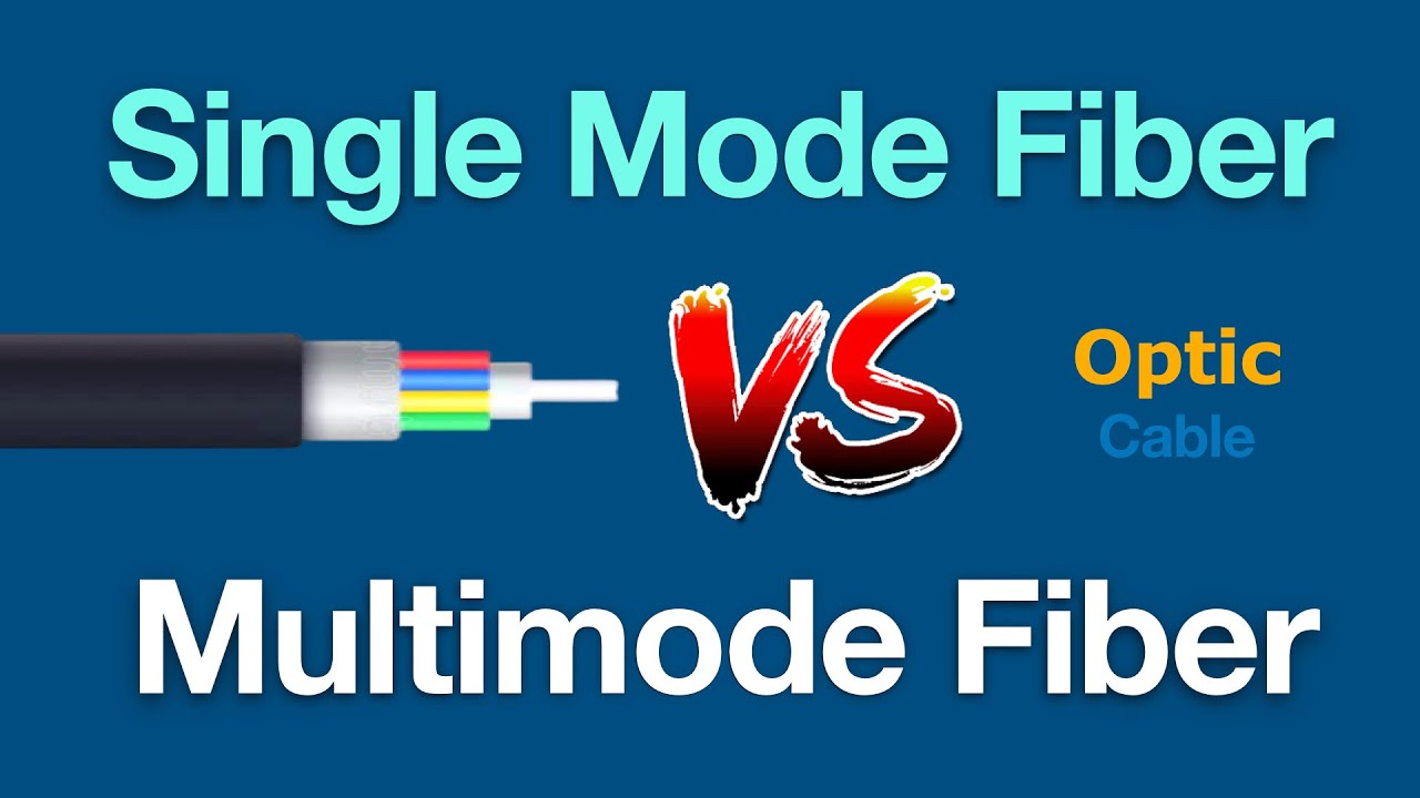 Difference Between Single Mode and Multimode Fiber Optic Cable - YouTube