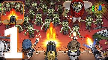 ⭐Zombie War Idle Defense Game⭐ Walkthrough Gameplay Part 1 The Zombie War (Android-iOS)