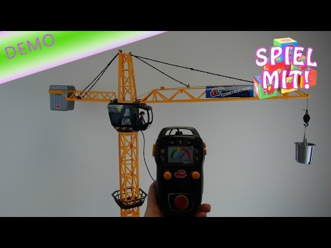 Kran Spielzeug Dickie Riesenkran 203462411 Giant Crane Aufbau & Demo | deutsch