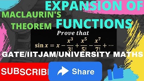 L-3 Expansion of Sinx | Maclaurin