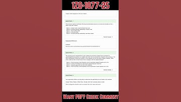 1Z0-1077-25 Sample Exam Questions (Practice Tests)