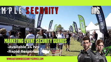 Marketing Event Security Guards Nationwide Security Service