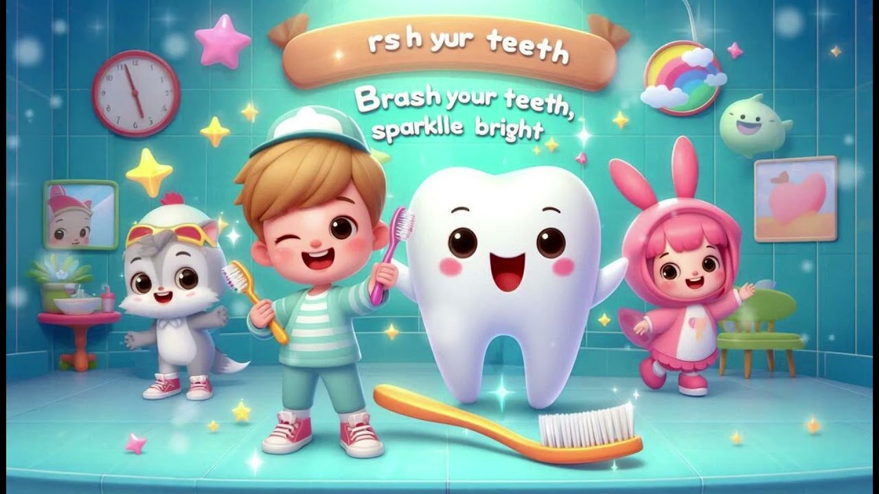 "Brush Your Teeth, Sparkle Bright 2 | Fun & Catchy Dental Song! 🦷✨"