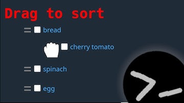 Quick and dirty HTML draggable list