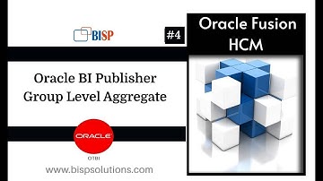 Oracle BI Publisher Group Level Aggregate | Oracle BIP Data Model |Oracle BI Publisher Modeling BISP