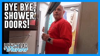 REMOVING RV SHOWER DOORS 🛠🛀 GRAND DESIGN REFLECTION 31MB
