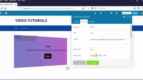 Content Box element - XTRA WordPress Theme
