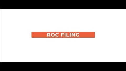 ROC Filing