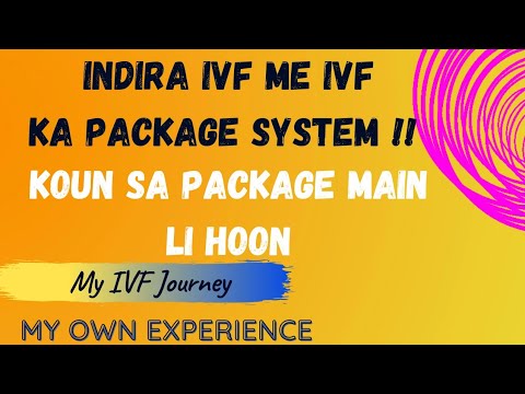 Indira ivf me ivf ka package system|| Meine koun sa package li hoon.