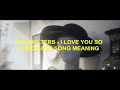 THE WALTERS - I LOVE YOU SO (LYRICS & SONG ANALYSIS