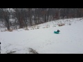 Soren David sledding 1