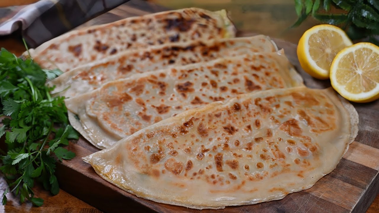 طريقة المطبق السريع نفس النتيجة بدون عجن ولا تعب! وصفة سهلة ما تتفوت😍 Vegetable omelette pockets 