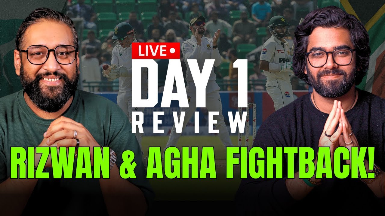 🔴LIVE Pakistan's Middle Order Collapses Once Again! | Rizwan & Agha to ...