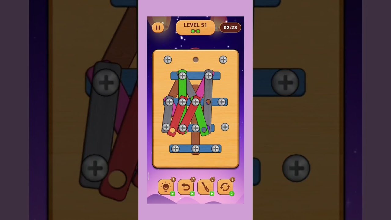 Screw Puzzle: Nuts & Bolts Game Daily Challenge Level 51 Hard