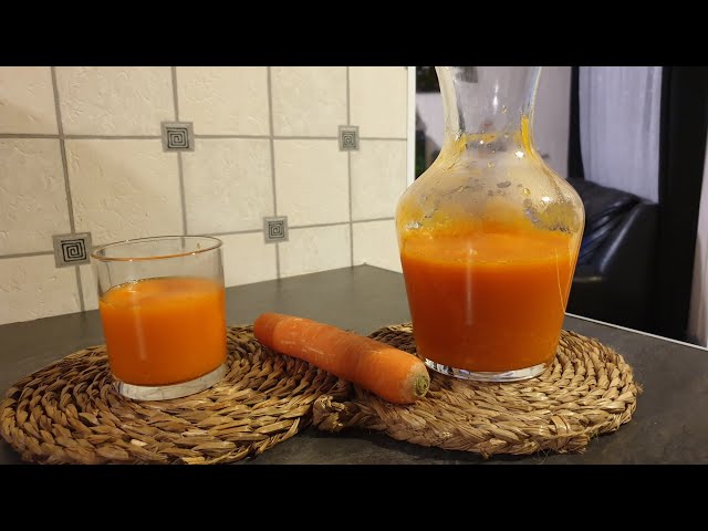 Recette - Jus détox à la carotte en vidéo 