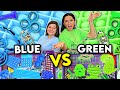 BLUE vs GREEN Fidget Shopping with MRS BENCH!