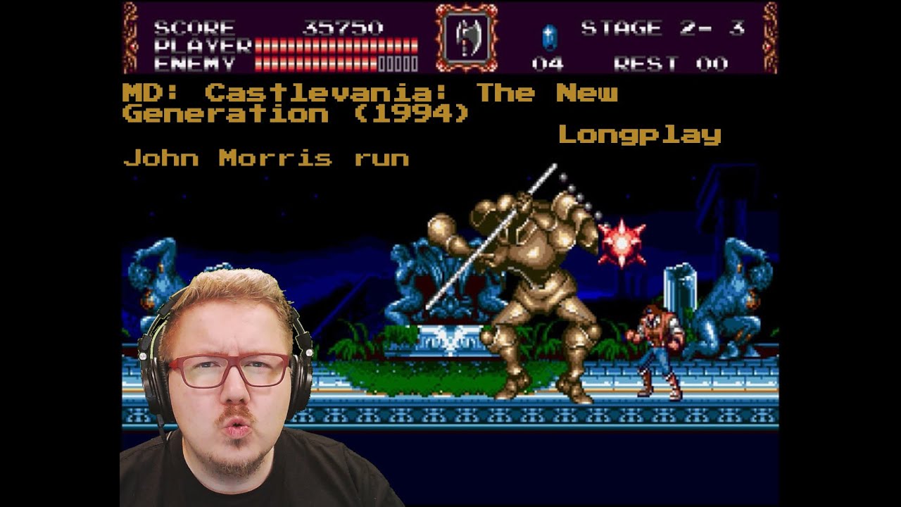 (MD) Castlevania: The New Generation (1994) | John Morris | Longplay