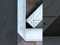 Easy to understand tricks in the inner corner of the frame