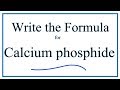 Ionic Compounds and Calcium Phosphide