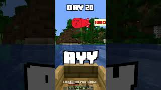 100 Days - [Minecraft Shorts] - Day 20 #minecraft #100days