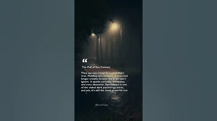 The Secret Power of Eye Contact 🔥 Psychology Fact You Need to Know #psycholgyfacts #psychology