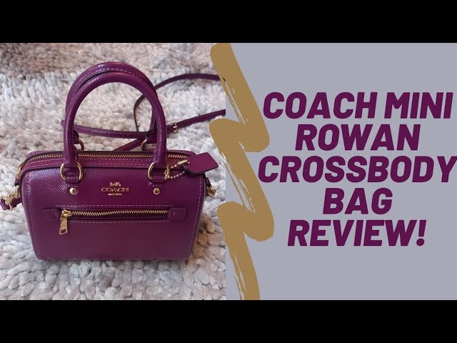 Coach Mini Rowan Crossbody In Signature Canvas Light Khaki Rouge