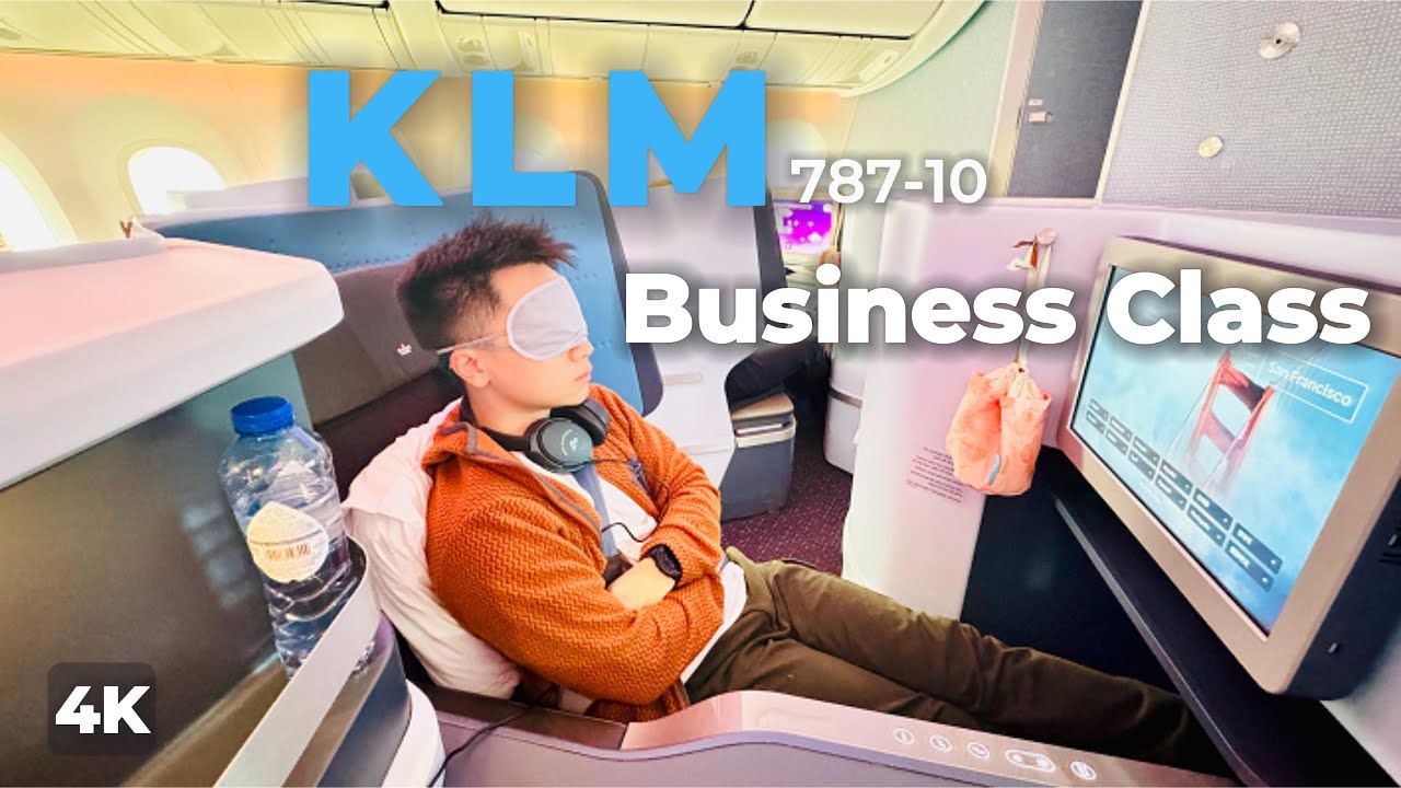 KLM 787-10 Business Class Review | Crown Lounge 52, Delft Blue Houses & Fine Dining on a 10hr Flight