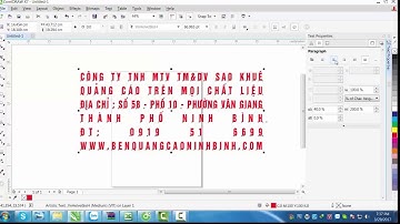 Hướng dẫn dãn khoảng cách giữa các kí tự, điều chỉnh khoảng cách, căn lề văn bản trong Corel Draw X7